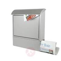 Letterbox stainless steel with newspaper slot