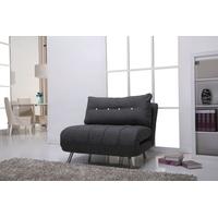 Leader Lifestyle Romeo Grey Modern Pebble Fabric Sofa Bed 101cm