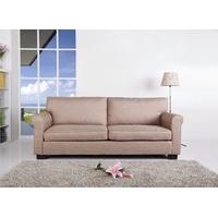 leader lifestyle chester mink brown 3 seater fabric sofa