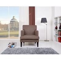 Leader Lifestyle Frances Elegant Taupe Fabric Armchair