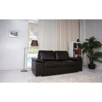 Leader Lifestyle Nova Design Brown Espresso 2 Seater Bonded Leather Sofa