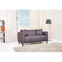 Leader Lifestyle Dobin Grey Modern Pebble 2 Seater Fabric Sofa