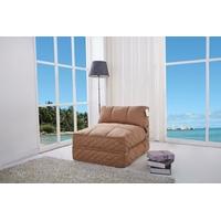 Leader Lifestyle Big Chill Mocha Brown Fabric Futon Chair Bed