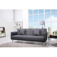 Leader Lifestyle Sven Grey Pebble Fabric Sofa Bed