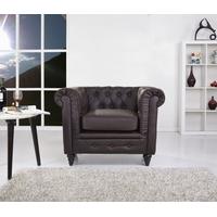 Leader Lifestyle Royston Espresso Brown Armchair