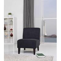 leader lifestyle madame black lounge chair