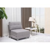 Leader Lifestyle Rita Peppered Grey Fabric Futon Chair Bed