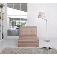 Leader Lifestyle Leveson Fabric Chair Bed Mink Brown Fabric