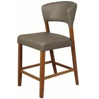 legacy pub stool with faux leather seat pad