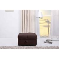Leader Lifestyle Cate Brown Ottoman Fabric with Storage