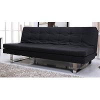 Leader Lifestyle Milano Grey Modern Charcoal Faux Leather Sofa Bed