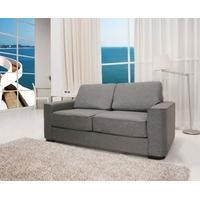 leader lifestyle winston grey pebble fabric sofa bed