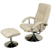 Lexus Beige TV Chair with Footstool