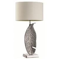 Leaf Nickel Medium Table Lamp
