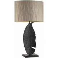 Leaf Oiled Bronze Large Table Lamp