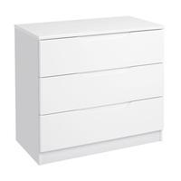 Legato 3 Drawer Chest, White Gloss