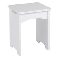 legato dressing table stool white gloss