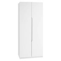 Legato Tall 2 Door Wardrobe, White Gloss