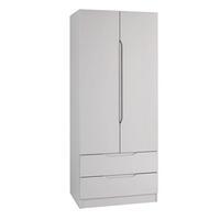 Legato 2 Door 2 Drawer Wardrobe, Cashmere Gloss