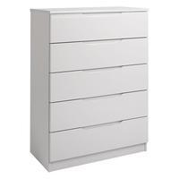 legato 5 drawer chest cashmere gloss