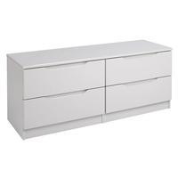 Legato 4 Drawer Wide Chest, Cashmere Gloss