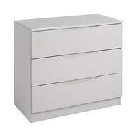 Legato 3 Drawer Chest, Cashmere Gloss