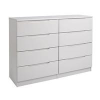 legato 8 drawer wide chest cashmere gloss