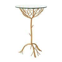 Lexa Branch Side Table, Rose Gold