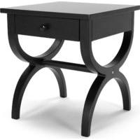 leila bedside table black