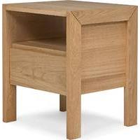 Ledger bedside table, oak