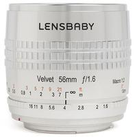 lensbaby velvet 56mm f16 lens canon fit silver edition