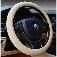 Leather Steering Wheel Cover Environmental Non-Toxic, Odorless Sweat Feel Comfortable Breathable Slip
