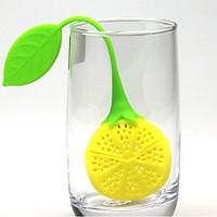 Lemon Design Silicone Tea Strainer