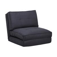Leveson Fabric Luxury Black Chair Bed