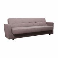 leader lifestyle jensen fabric sofabed with storage autumn brown