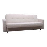 leader lifestyle jensen fabric sofabed with storage decadent beige