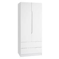 Legato 2 Door 2 Drawer Wardrobe White Gloss