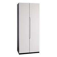 legato tall 2 door wardrobe black and cashmere gloss