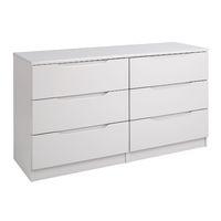 Legato 6 Drawer Wide Chest Cashmere Gloss