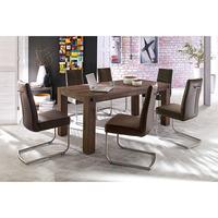 Leeds Solid Wood 8 Seater Dining Table With Flair Chairs
