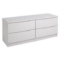 Legato 4 Drawer Wide Chest Cashmere Gloss