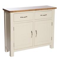Lexington Compact Wooden Sideboard In Ivory With Storage
