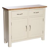 lexington compact wooden sideboard in ivory with storage