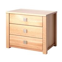 Leone Beech 3 Drawer Storage Cabinet