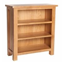 Lexington Wooden Low Bookcase In Oak With 3 Shelves