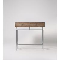 leigh console table in reclaimed elm steel