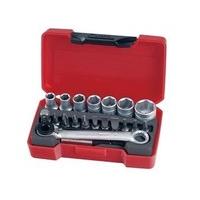 Leading Edge T1420 20 Piece Bits Socket Set 1/4in Drive with safety guide [TENT1420i10]