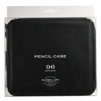Leather Panel-Style 96/pencil Case Black
