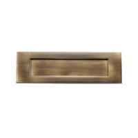 Letterbox Colour: Antique Brass, Size: 10.16 cm H x 25.4 cm W