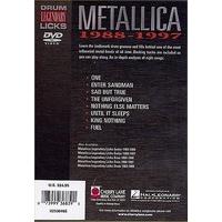 Legendary Drum Licks: Metallica 1988-1997 (DVD). For Drums